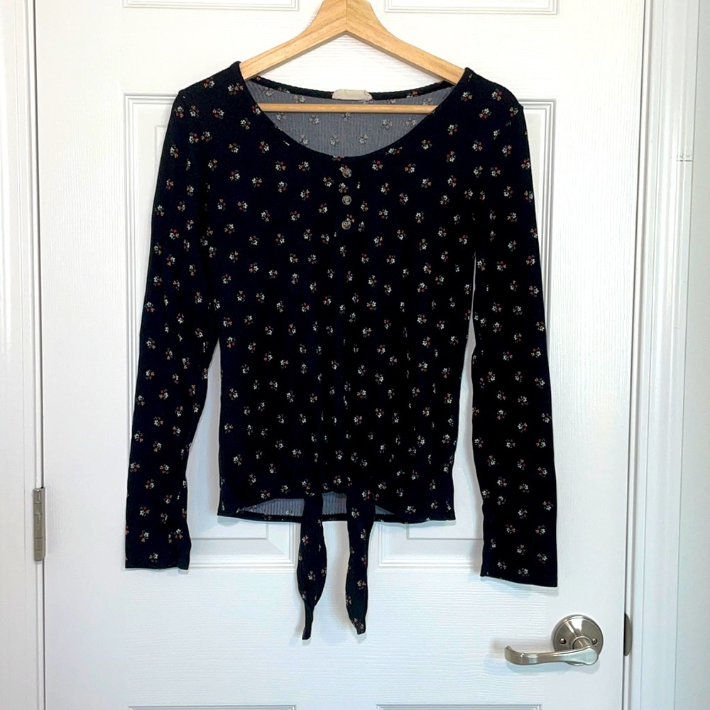 Long sleeve floral shirt